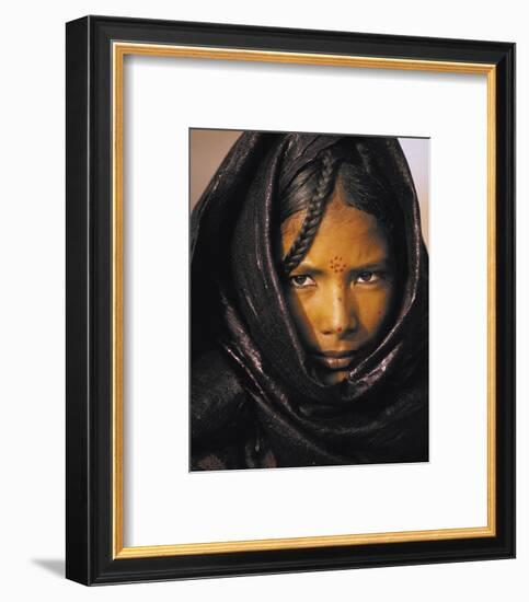 Young Taureg Woman Niger-Jean-Luc Manaud-Framed Art Print