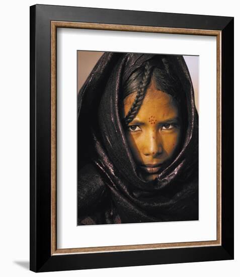 Young Taureg Woman Niger-Jean-Luc Manaud-Framed Art Print