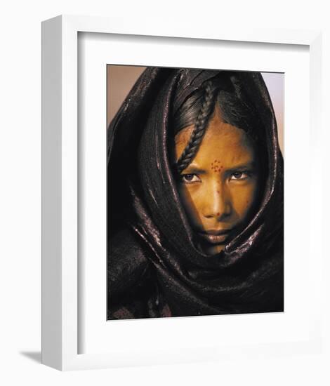 Young Taureg Woman Niger-Jean-Luc Manaud-Framed Art Print