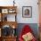 Young Tibetan Girl, Sakya Monastery, Tibet, China-Keren Su-Framed Photographic Print displayed on a wall