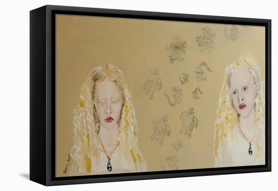 Young Tongan Girl,2015-Susan Adams-Framed Premier Image Canvas