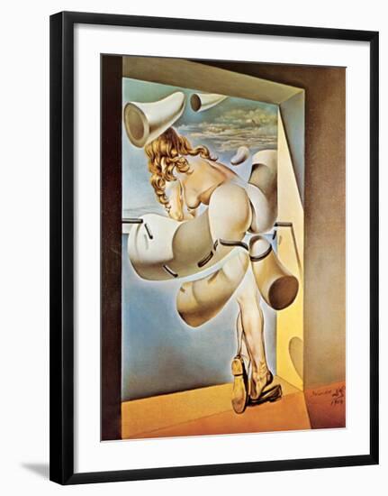 Young Virgin Auto-Sodomized by Her Own Chastity, c.1954-Salvador Dalí-Framed Art Print