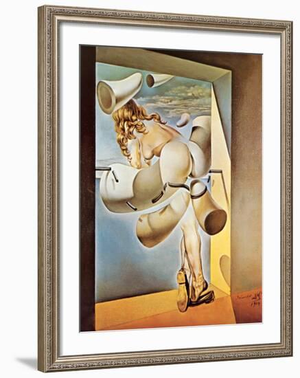 Young Virgin Auto-Sodomized by Her Own Chastity, c.1954-Salvador Dalí-Framed Art Print