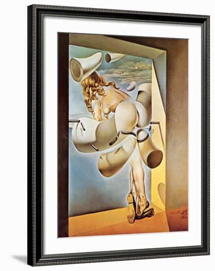 Young Virgin Auto-Sodomized by Her Own Chastity, c.1954-Salvador Dalí-Framed Art Print