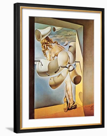 Young Virgin Auto-Sodomized by Her Own Chastity, c.1954-Salvador Dalí-Framed Art Print