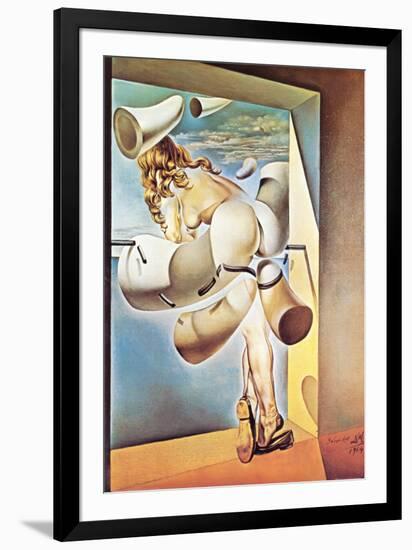 Young Virgin Auto-Sodomized by Her Own Chastity, c.1954-Salvador Dalí-Framed Art Print