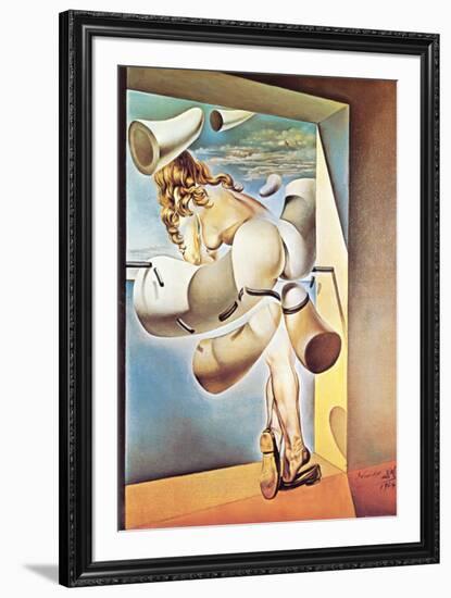 Young Virgin Auto-Sodomized by Her Own Chastity, c.1954-Salvador Dalí-Framed Art Print