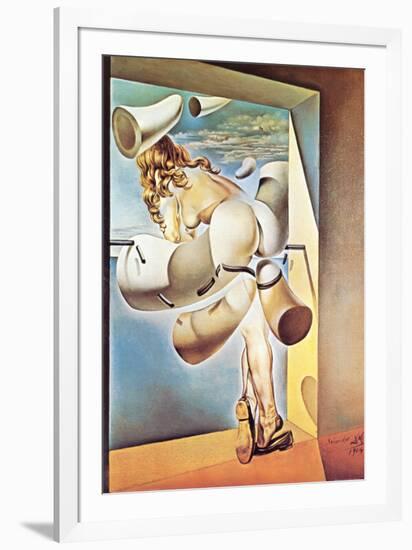 Young Virgin Auto-Sodomized by Her Own Chastity, c.1954-Salvador Dalí-Framed Art Print