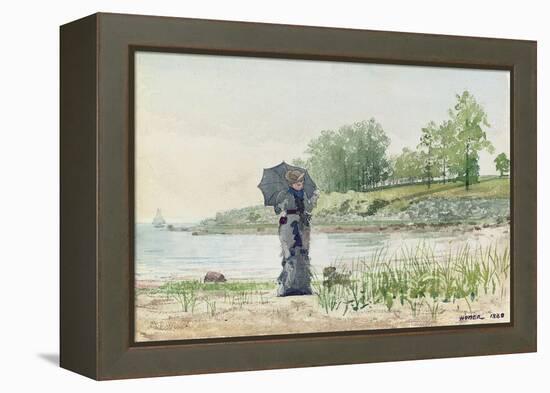 Young Woman, 1880-Winslow Homer-Framed Premier Image Canvas