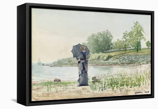 Young Woman, 1880-Winslow Homer-Framed Premier Image Canvas