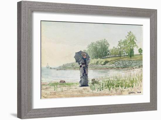 Young Woman, 1880-Winslow Homer-Framed Giclee Print