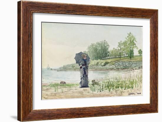 Young Woman, 1880-Winslow Homer-Framed Giclee Print