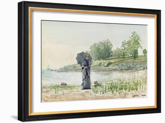 Young Woman, 1880-Winslow Homer-Framed Giclee Print