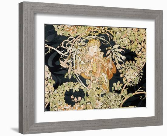 Young Woman, 1898-99-Alphonse Mucha-Framed Giclee Print