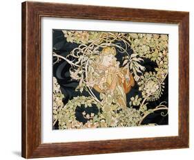 Young Woman, 1898-99-Alphonse Mucha-Framed Giclee Print