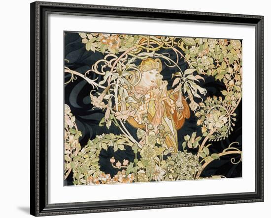 Young Woman, 1898-99-Alphonse Mucha-Framed Giclee Print