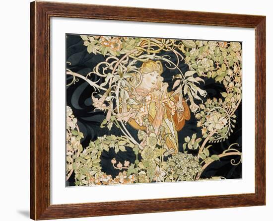 Young Woman, 1898-99-Alphonse Mucha-Framed Giclee Print