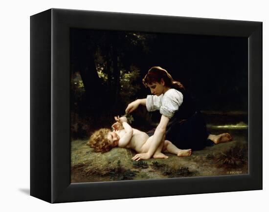 Young Woman and Child, 1881-William Adolphe Bouguereau-Framed Premier Image Canvas