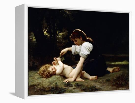 Young Woman and Child, 1881-William Adolphe Bouguereau-Framed Premier Image Canvas