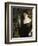 Young Woman and Statue-Childe Hassam-Framed Giclee Print