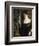 Young Woman and Statue-Childe Hassam-Framed Giclee Print