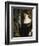 Young Woman and Statue-Childe Hassam-Framed Giclee Print