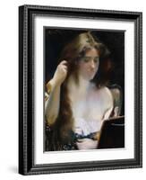 Young Woman at Her Toilet; Jeune Femme a Sa Toilette-Paul Albert Besnard-Framed Giclee Print
