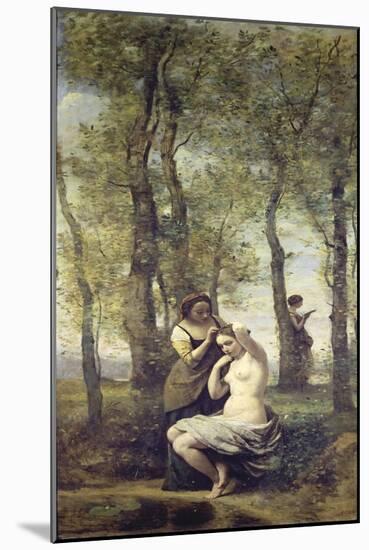 Young Woman at Her Toilet-Jean-Baptiste-Camille Corot-Mounted Giclee Print
