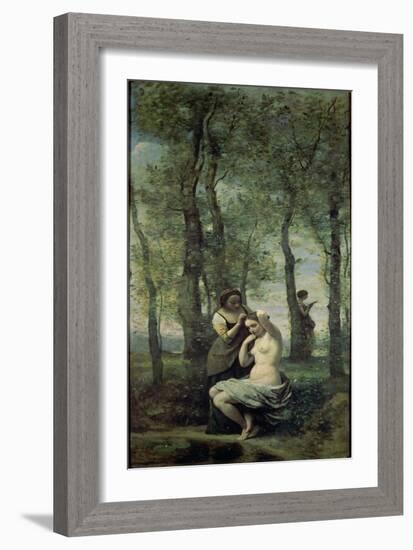 Young Woman at Her Toilet-Jean-Baptiste-Camille Corot-Framed Giclee Print