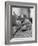 Young Woman Attending to Her Housework by Dusting Off Her Television Set-Nina Leen-Framed Photographic Print