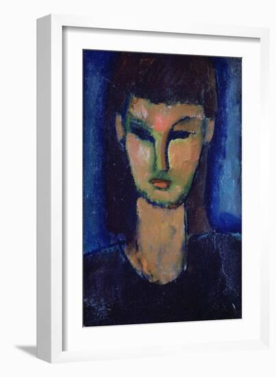 Young Woman, C1910-Amadeo Modigliani-Framed Giclee Print