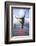 Young Woman Doing Yoga on Pier in Tahoe City, California-Justin Bailie-Framed Photographic Print