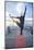 Young Woman Doing Yoga on Pier in Tahoe City, California-Justin Bailie-Mounted Photographic Print