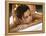 Young Woman Getting a Back Massage-null-Framed Premier Image Canvas