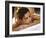 Young Woman Getting a Back Massage-null-Framed Photographic Print