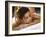 Young Woman Getting a Back Massage-null-Framed Photographic Print