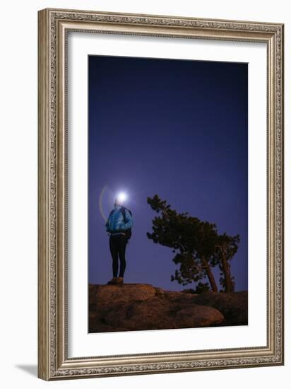 Young Woman Hiking In Yosemite National Park, CA-Justin Bailie-Framed Photographic Print