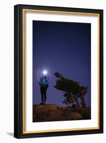 Young Woman Hiking In Yosemite National Park, CA-Justin Bailie-Framed Photographic Print