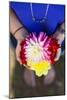 Young Woman Holding Flowers-Justin Bailie-Mounted Photographic Print