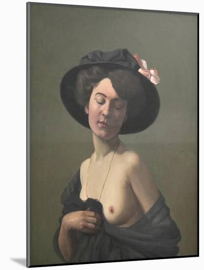 Young Woman in a Black Hat, 1908-Félix Vallotton-Mounted Giclee Print