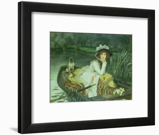 Young Woman in a Boat, or Reflections, circa 1870-James Tissot-Framed Premium Giclee Print