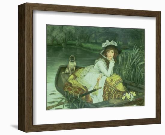 Young Woman in a Boat, or Reflections, circa 1870-James Tissot-Framed Giclee Print