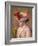 Young Woman in a Flowered Hat, 1892-Pierre-Auguste Renoir-Framed Giclee Print