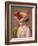 Young Woman in a Flowered Hat, 1892-Pierre-Auguste Renoir-Framed Giclee Print