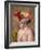 Young Woman in a Flowered Hat, 1892-Pierre-Auguste Renoir-Framed Giclee Print