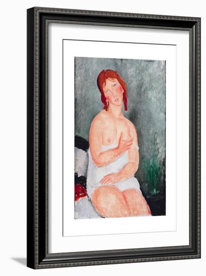 Young Woman in a Shirt, 1818-Amedeo Modigliani-Framed Giclee Print