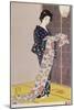 Young Woman in a Summer Kimono-Hashiguchi Goyo-Mounted Giclee Print