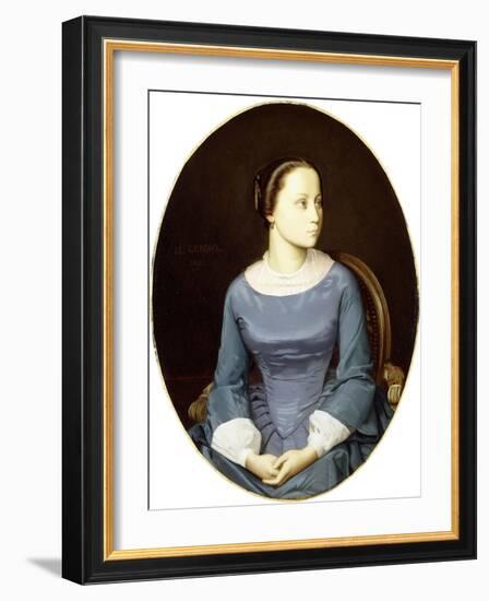 Young Woman in Blue, 1852-Jean Leon Gerome-Framed Giclee Print