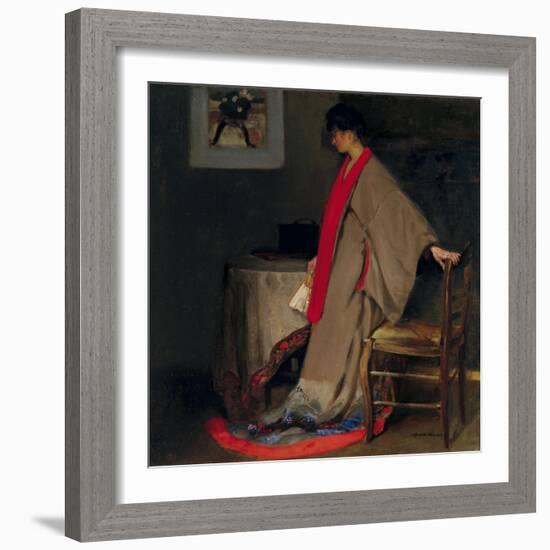 Young Woman in Kimono, c.1901-Alfred Henry Maurer-Framed Giclee Print