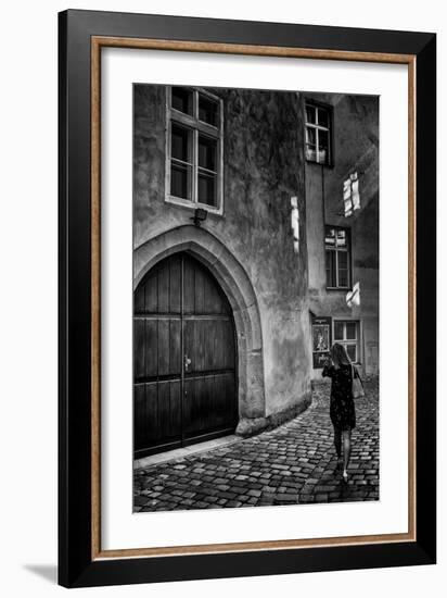 Young Woman in Old Town-Rory Garforth-Framed Photographic Print